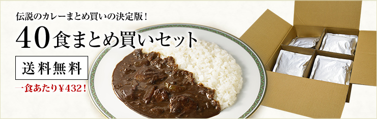 伝説のカレー40食まとめ買いセット